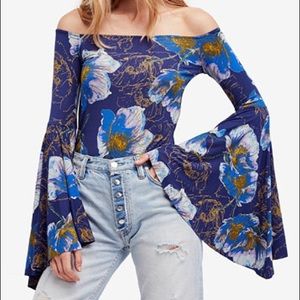 Free People Birds of Paradise Off-The-Shoulder Top